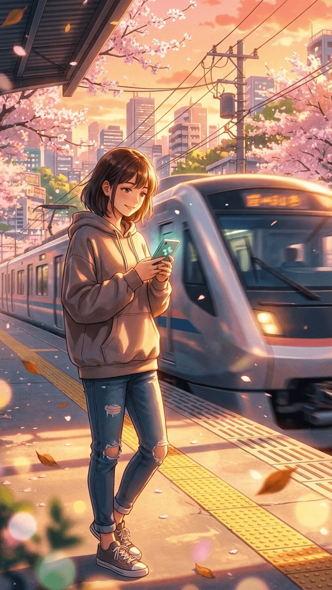 A Talise user checking her phone